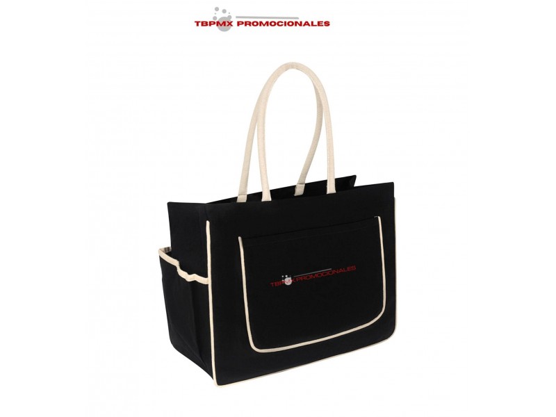 Bolsa ecologica oversize con fuelle broche magnetico hawai promocional