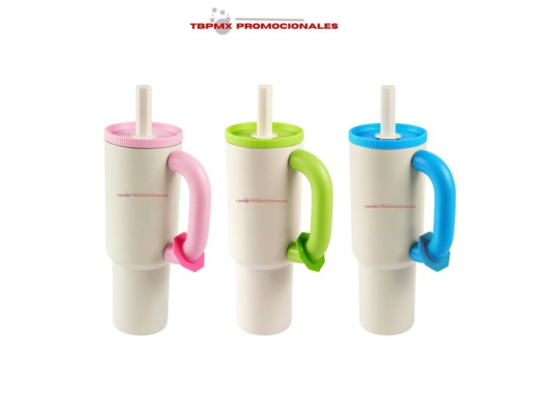 Termo acero inoxidable 1200 ml doble pared tapa popote giant promocional