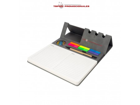 porta notas de curpiel soporte para celular accesorios kalem promocional
