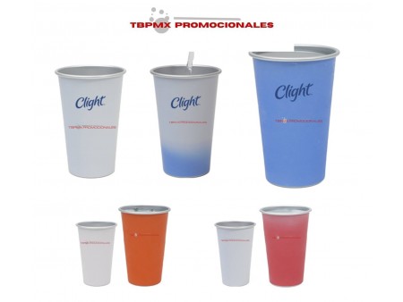 Vaso de aluminio 470 ml cambia de color camaleon promocional