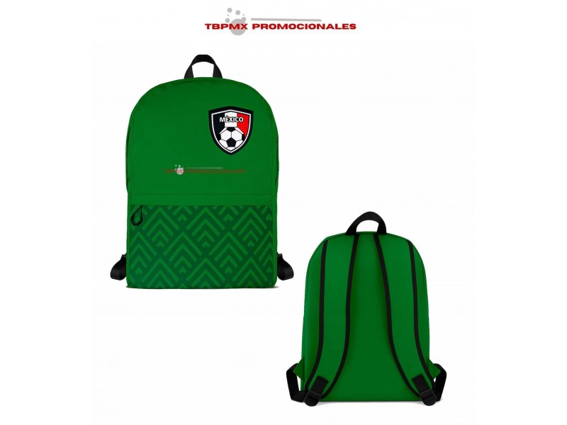 Mochila escolar deportiva poliester mexico futbol neymar promocional
