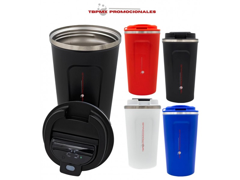 Vaso termo termico acero inoxidable 510 ml doble pared digital promocional