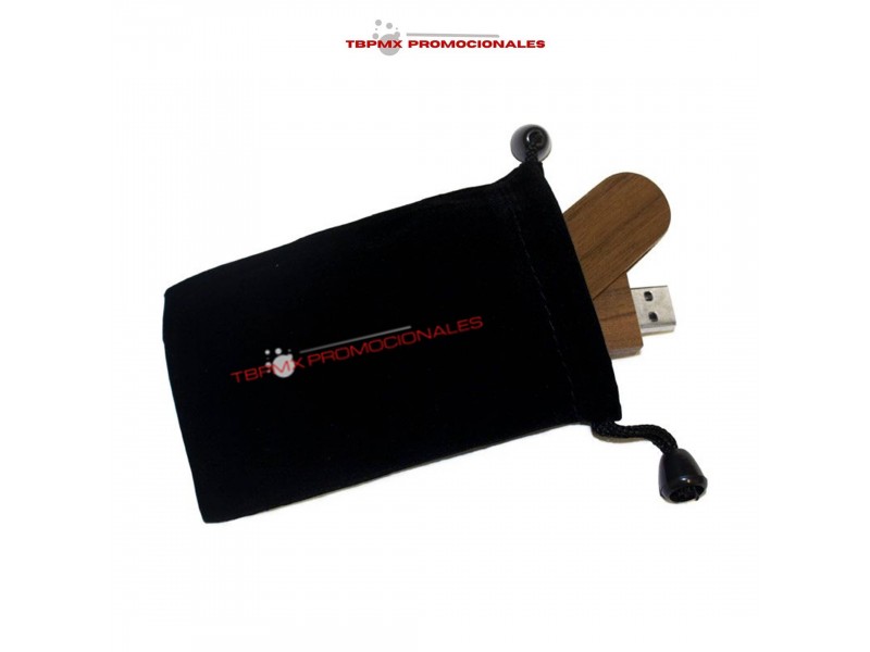 Bolsa de terciopelo para memoria usb promocional