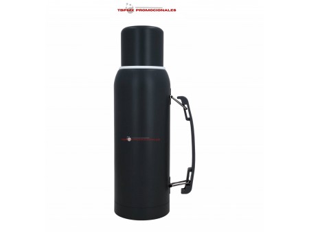 Termo acero inoxidable 1060 ml doble pared rugoso filtro tapa vaso asa sen promocional