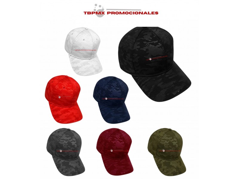Gorra 6 gajos poliester camuflaje flyn promocional
