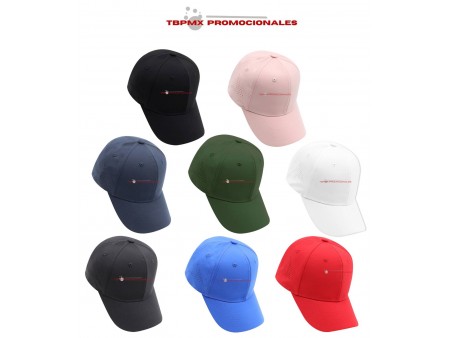 Gorra 6 gajos visera rigida gus promocional