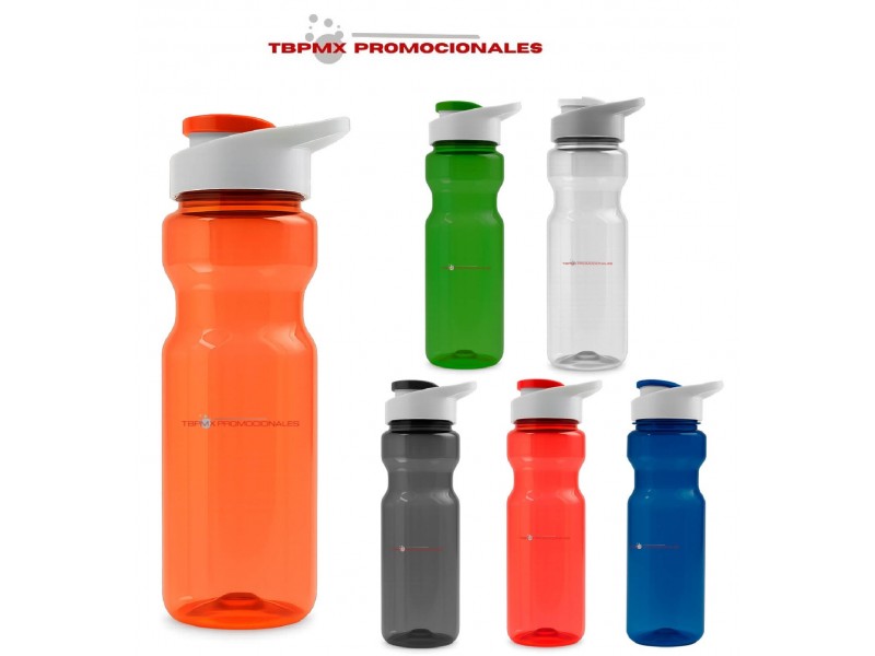 Cilindro anfora plastico pet 850 ml translucido tapa rosca taro promocional