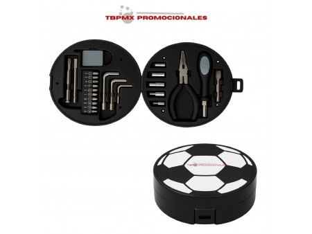 Set de herramientas en forma de balon soccer pascal promocional