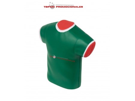 Pelota antiestres en forma de camiseta México promocional