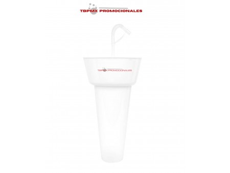 Set vaso botanero plastico 1200 ml  popote soccer promocional