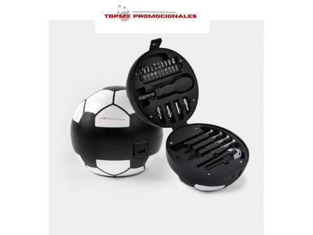 Set de herramientas en forma de balón futbol soccer promocional
