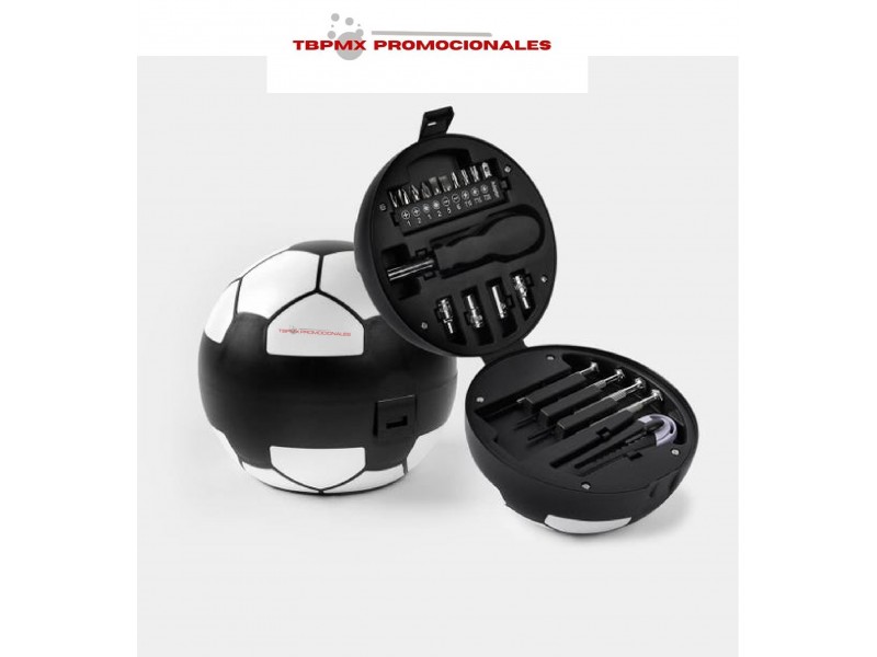 Set de herramientas en forma de balón futbol soccer promocional