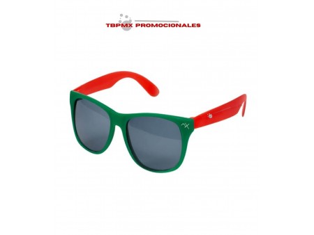 Lentes de sol protección uv marco bicolor México promocional