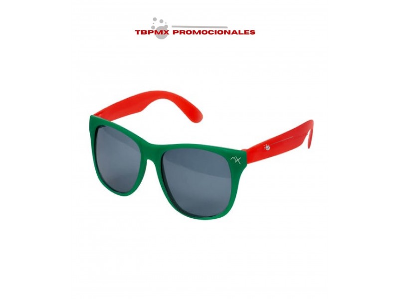 Lentes de sol protección uv marco bicolor México promocional