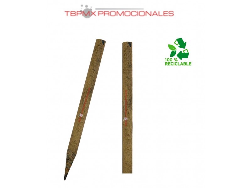 Lapiz ecologico chico periodico reciclado cuilli promocional
