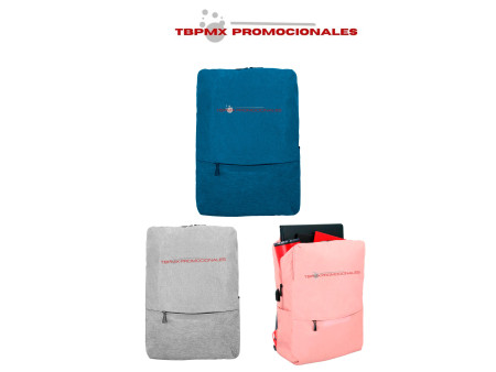 Mochila escolar ejecutiva porta laptop 18 pulgadas poliéster puerto usb nomad promocional