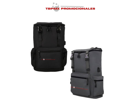 Mochila ejecutiva escolar porta laptop poliester luang promocional