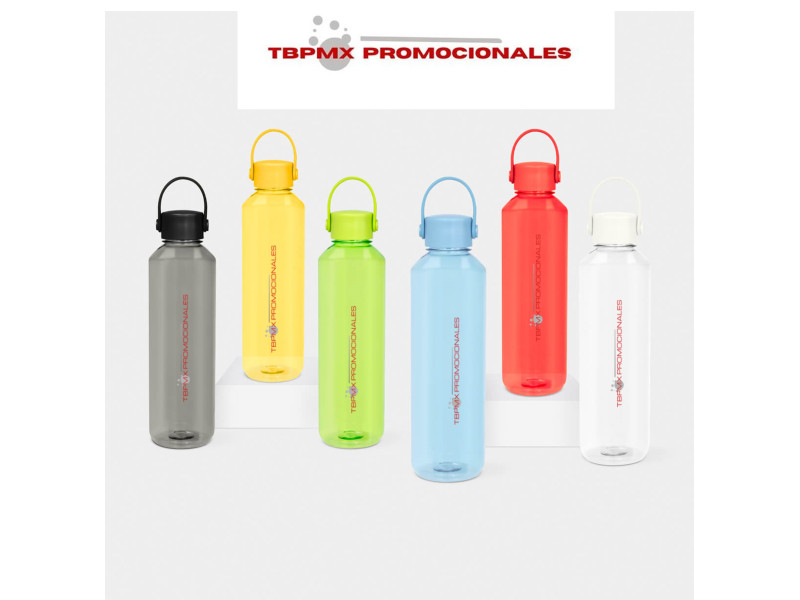 Cilindro anfora plástico 750 ml tapa hermética asa silicón minca promocional