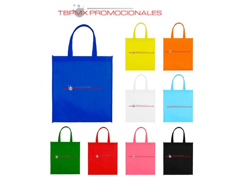 Bolsa ecologica nonwoven cosida asa de 18.5 cm green promocional