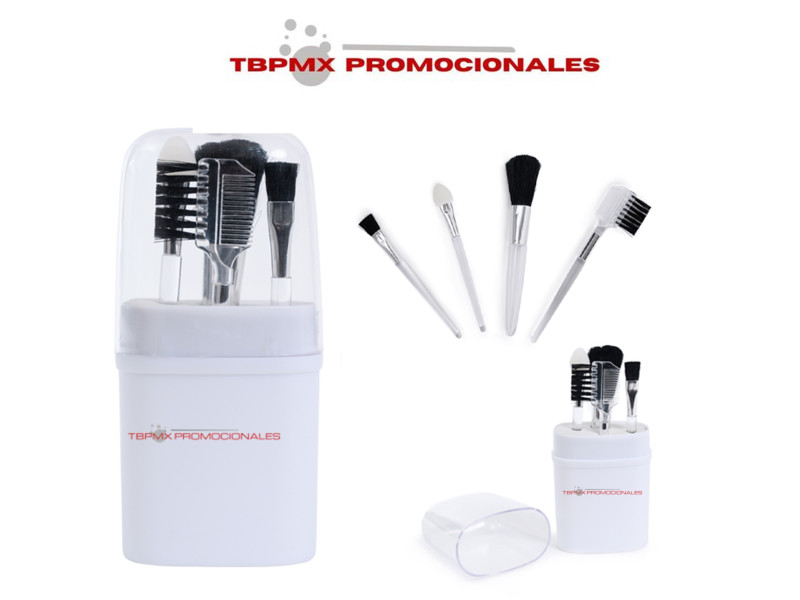 Set 4 brochas para maquillaje antonella promocional