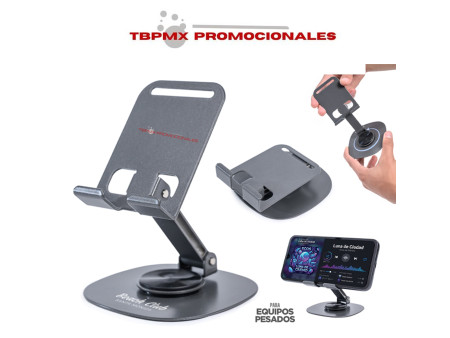Soporte plegable base giratoria para dispositivos móviles hulk promocional