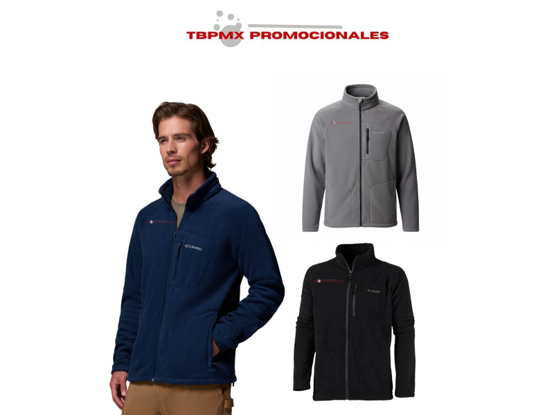 Chamarra fleece polar con cierre para caballero fast trek columbia promocional