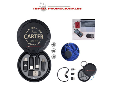 Estuche portatil de conectores para celular nexus promocional