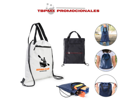 Morral poliéster semi satinado repelente al agua tula promocional