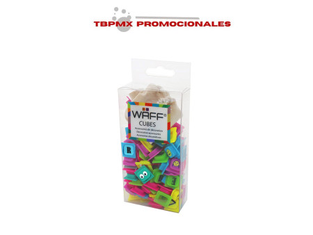 Waff cubos emoji alfabeto promocional