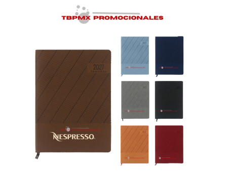 Agenda semanal 2027 pasta semi flexible 98 hojas roma promocional