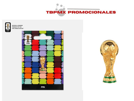 Pin trofeo copa mundial fifa 2026 promocional