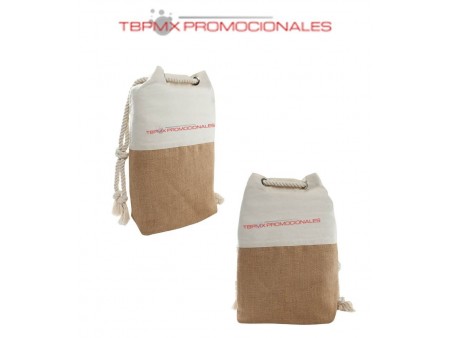 Bolsa yute correas algodon kanya promocional