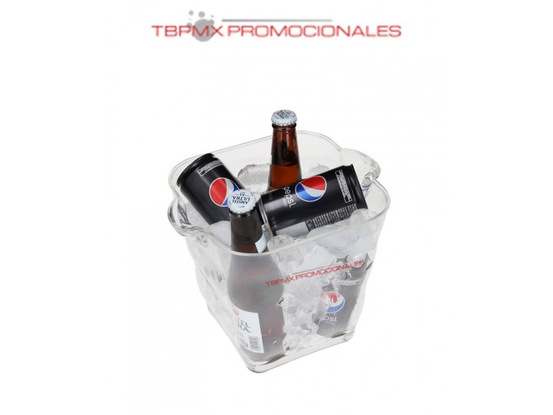 Hielera plastica evian promocional