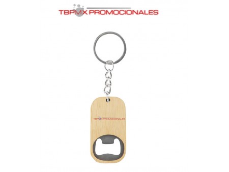 Destapador de bambu con aro tapi promocional