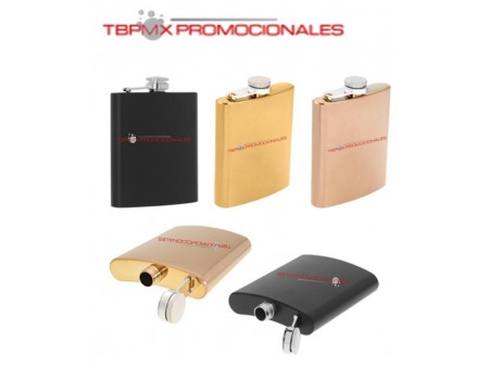 Licorera de bolsillo acero inoxidable 207 ml fetin promocional