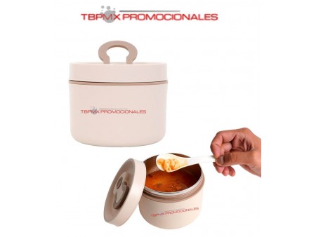 Contenedor de alimentos acero inoxidable con cuchara kimchi promocional