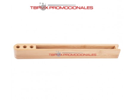 Soporte de bambu para escritorio bamdock promocional