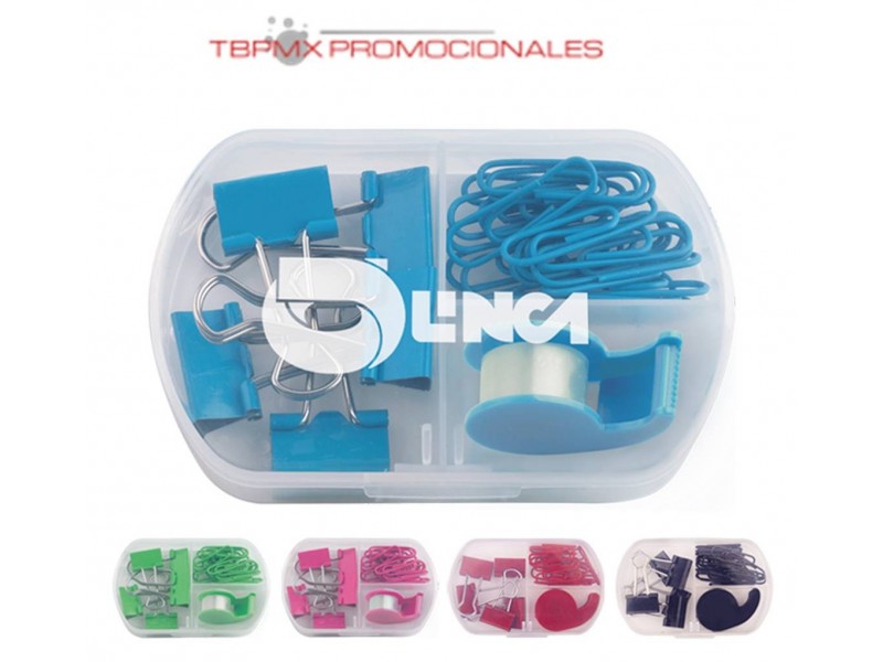 set de papeleria con accesorios trim promocional