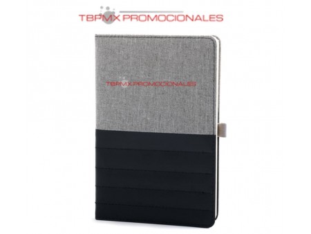 Libreta poliester cubierta tipo curpiel 80 hojas rayadas arthur promocional