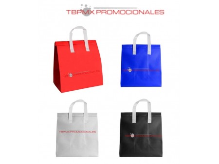 Bolsa ecologica nonwoven interior metalizada laminada termosellada pestaña de cierre zazu promocional