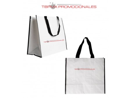 Bolsa ecologica polipropileno cosida lama promocional