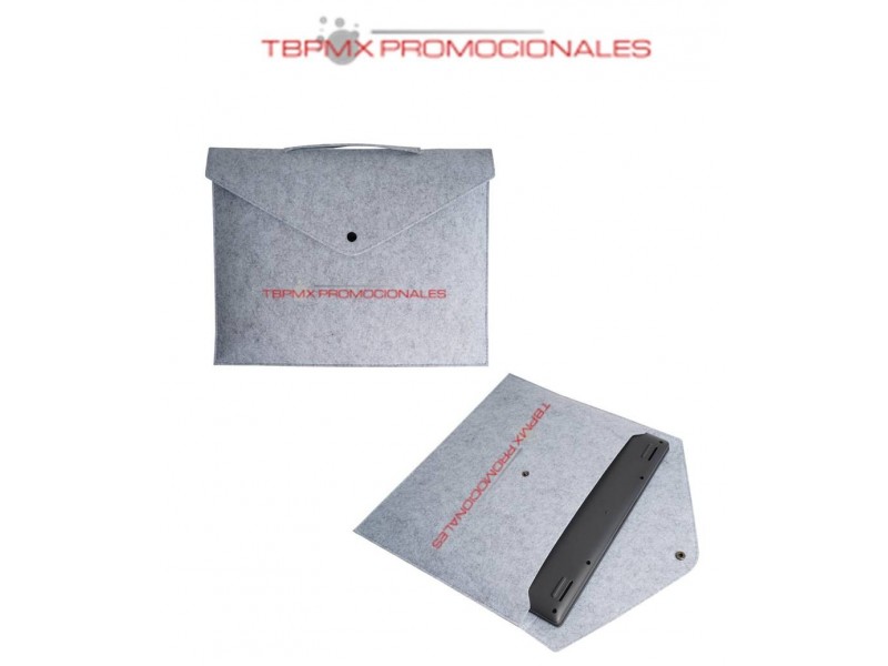 Portafolios de fieltro para laptop 15 pulgadas jeff promocional