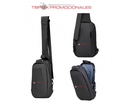 Bolsa de hombro carcasa dura apertura 360 candado de seguridad bogue promocional