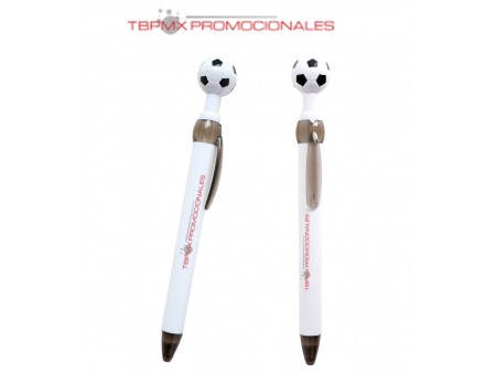 Boligrafo plastico figura balon soccer ibrox promocional