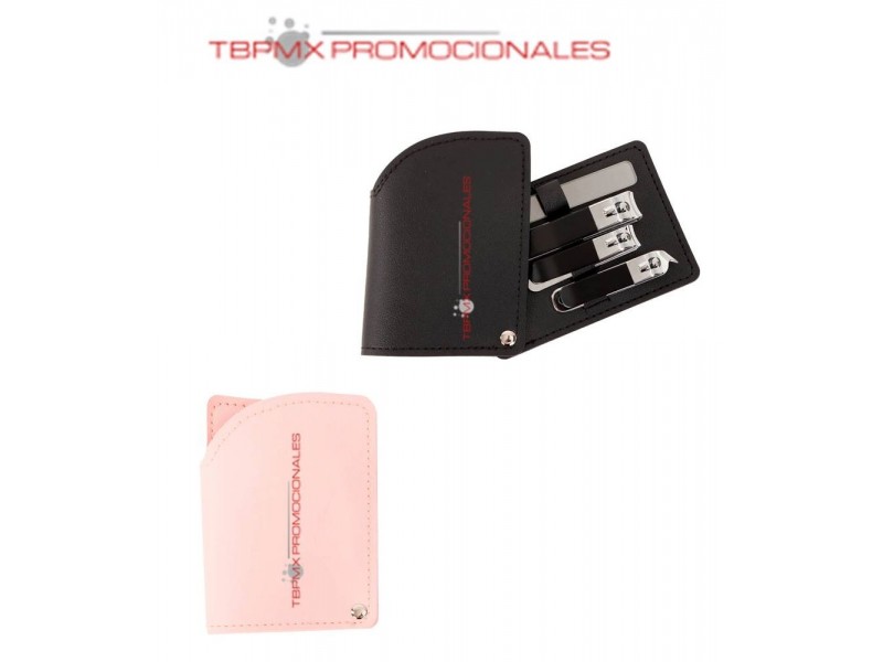 Set de cortauñas estuche poluretano zoe promocional