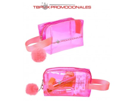 Cosmetiquera plastico transparente yaya promocional