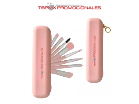 Set de brochas para maquillaje estuche silicon kade promocional