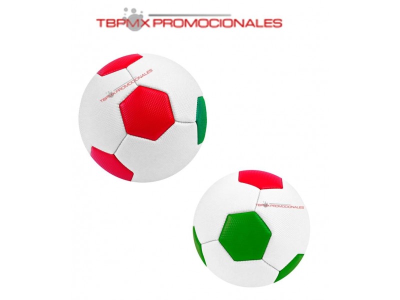 Balon de futbol soccer No. 2 doble capa 32 gajos tricolor pirlo promocional