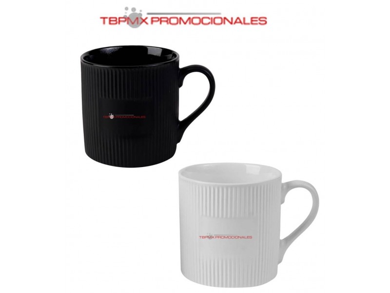 Taza de ceramica 400 ml corrugada tokai promocional