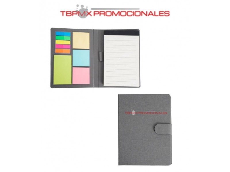 Block de notas ecologico broche magnetico 100 hojas notas adheribles vallan promocional